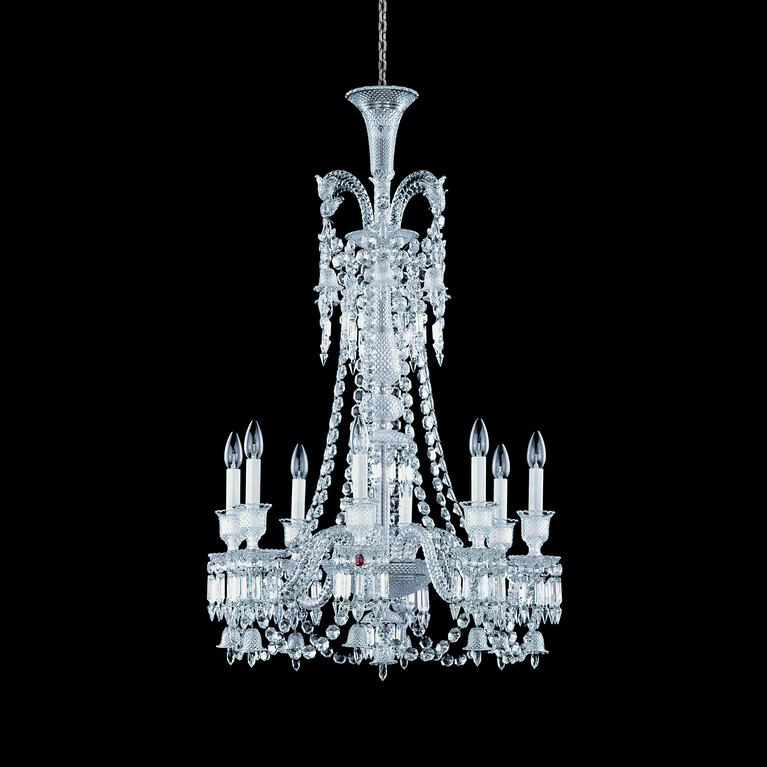 Z&eacute;nith Chandelier Long (8L) Baccarat in Crystal Clear