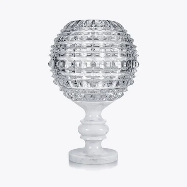 뉴 앤티크 솔라 (New Antique Solar Vase) Baccarat, 클리어 크리스탈로 만든