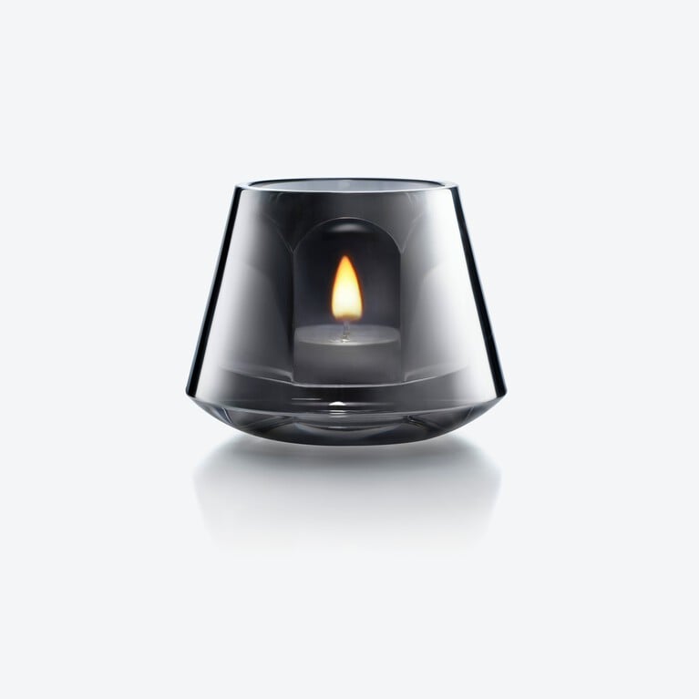 Harcourt Baby Our Fire Candleholder Baccarat in Crystal Silver View 1