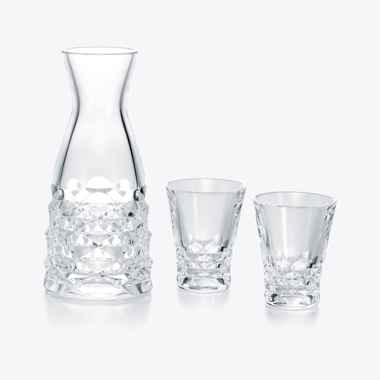 Swing Sake Carafe & Glasses Set Baccarat in Crystal Clear View 1