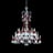 Zénith Chandelier Red (36L) Baccarat in Crystal Red