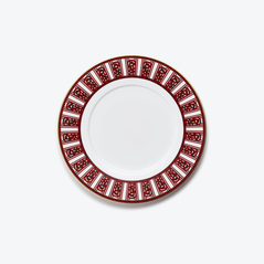 Select Arcadia Red Dessert Plates Baccarat in Porcelain Red