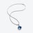 M&eacute;dicis Silver Necklace Baccarat in Silver Blue