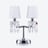 Z&eacute;nith Nomade Lamp (02L) Baccarat in Crystal Silver