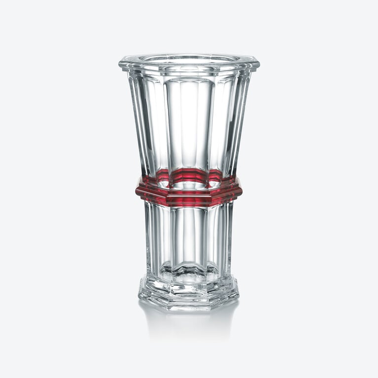 Vase Harcourt 1841 Baccarat en Cristal Rouge