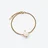 Bracelet Tr&egrave;fle Vermeil Baccarat en Argent plaqu&eacute; or 18 carats Blanc