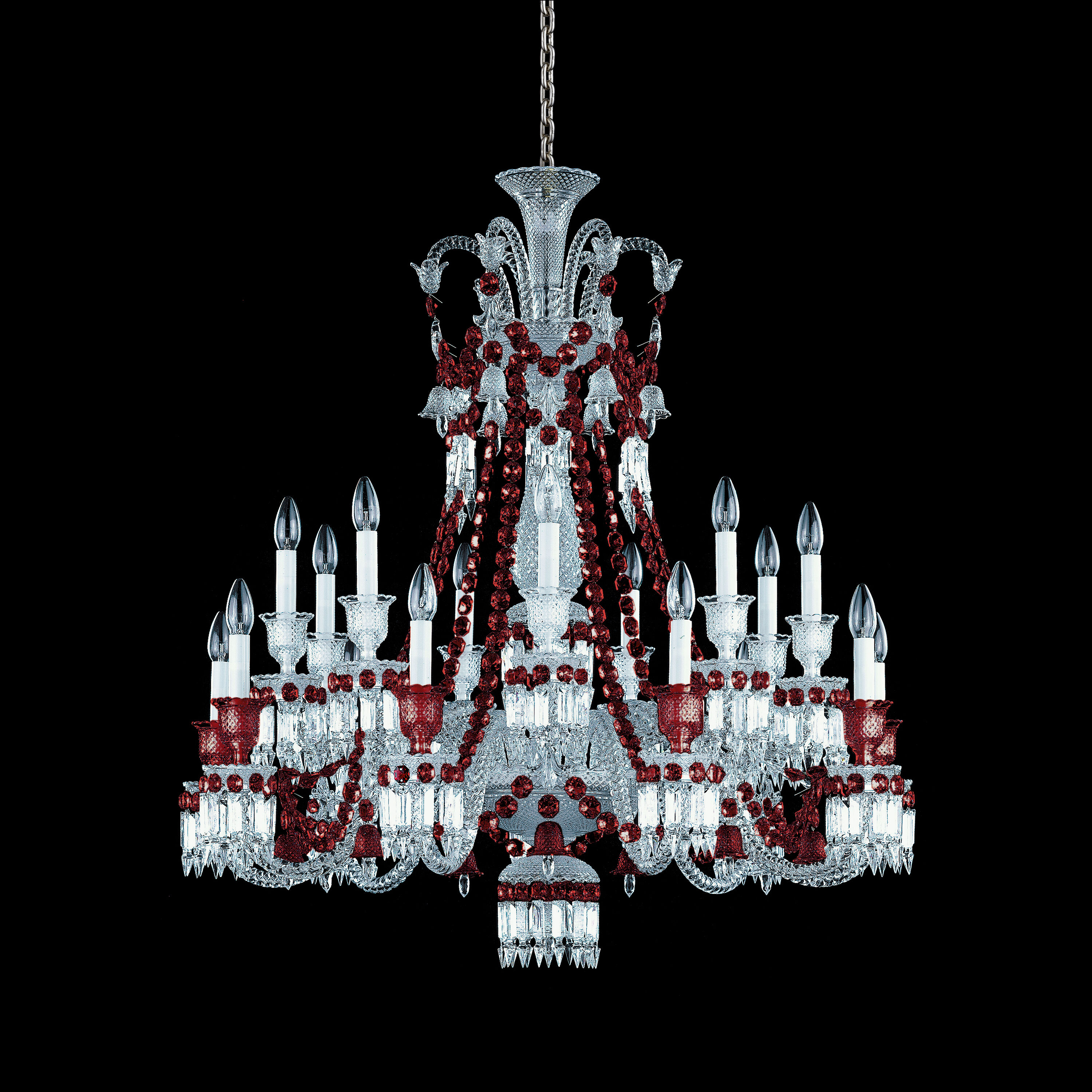 4本　バカラ　シャンデリアパーツ Zénith Chandelier Red (24L) | バカラ 日本