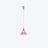 Mille Nuits Ceiling Lamp S Baccarat in Pink Crystal