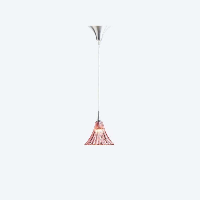 Mille Nuits Ceiling Lamp S Baccarat in Pink Crystal