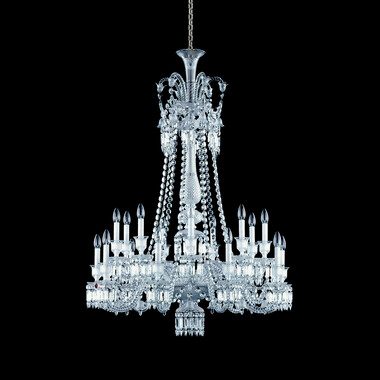 Zénith Chandelier Long (18L) Baccarat in Clear Crystal
