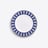 Arcadia Blue Dessert Plates Baccarat in Porcelain Blue