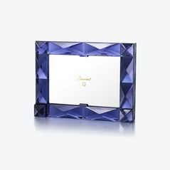 Select Cadre Photo Louxor Baccarat en Cristal Bleu