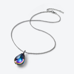 Select Fleurs de Psyd&eacute;lic Silberner Halskette Baccarat in Blauem Silber