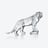 Roaring Bengal Sculpture Baccarat in Gold Crystal