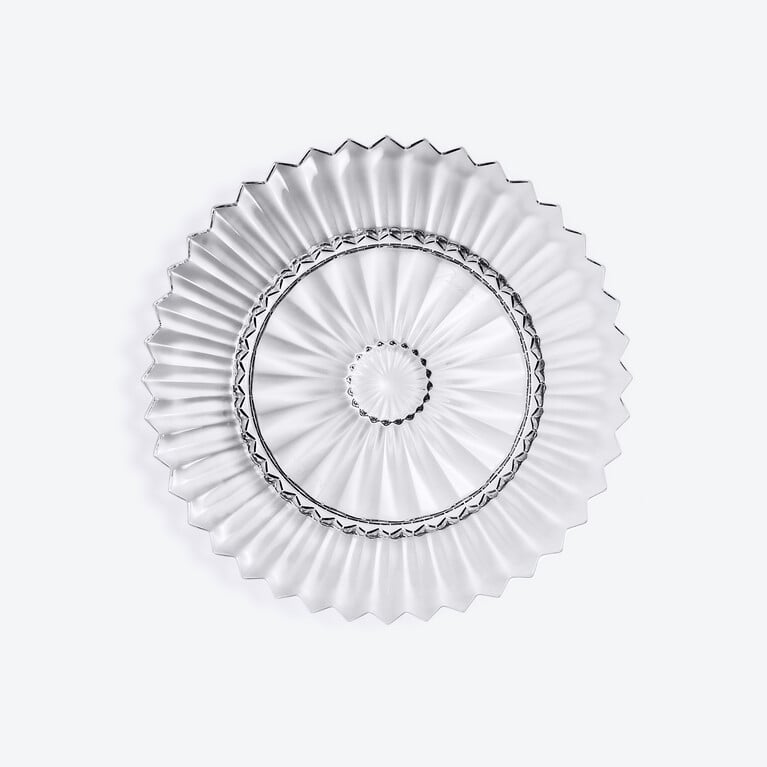 Mille Nuits Plate S Baccarat in Crystal Clear View 1