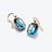 Harcourt Gold Plated Earrings Baccarat in 18-Karat Gold-Plated Blue