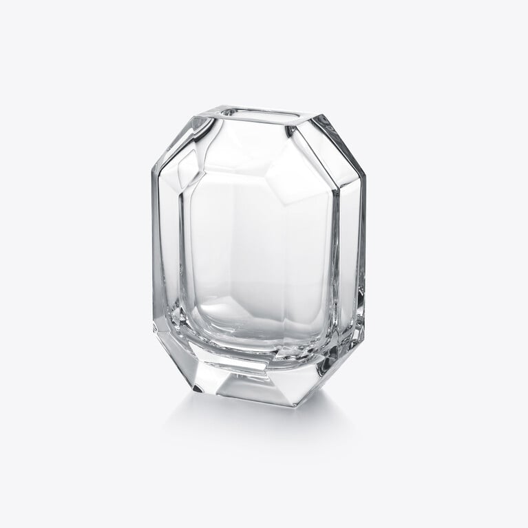 Octogone Bud vase Baccarat in Crystal Clear View 3