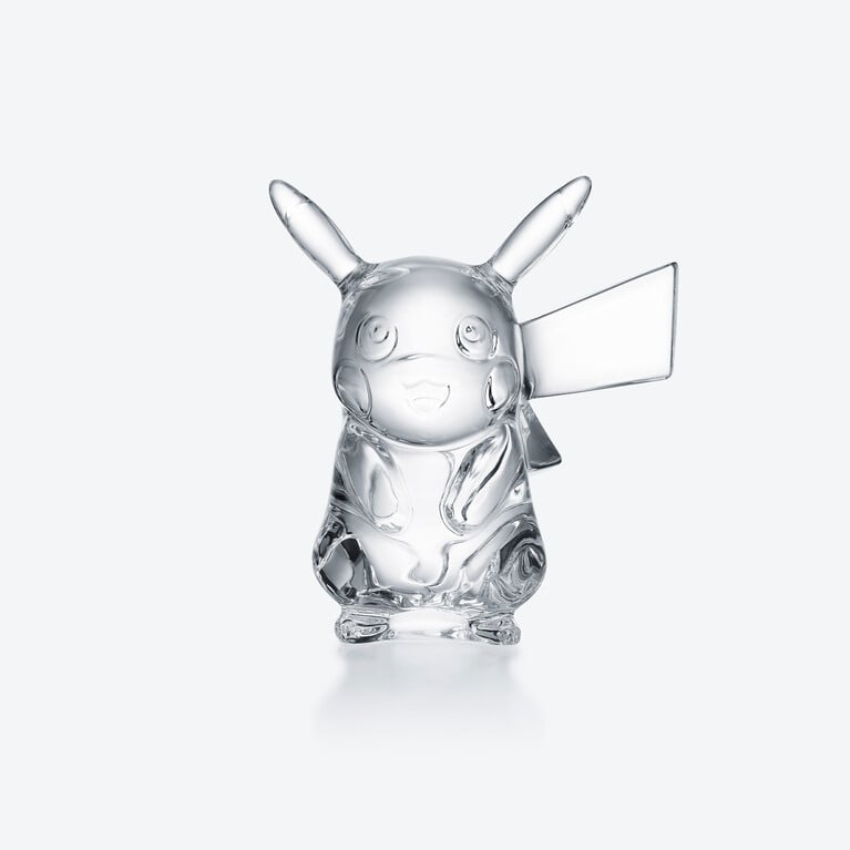 Pok&eacute;mon Small Pikachu Figurine Baccarat in Crystal Clear View 1