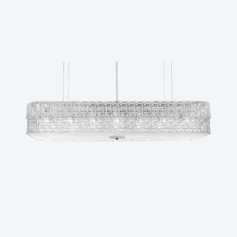 Tuile de Cristal Frozen Chandelier Rectangular 