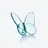 Lucky Butterfly Baccarat in Blue Crystal