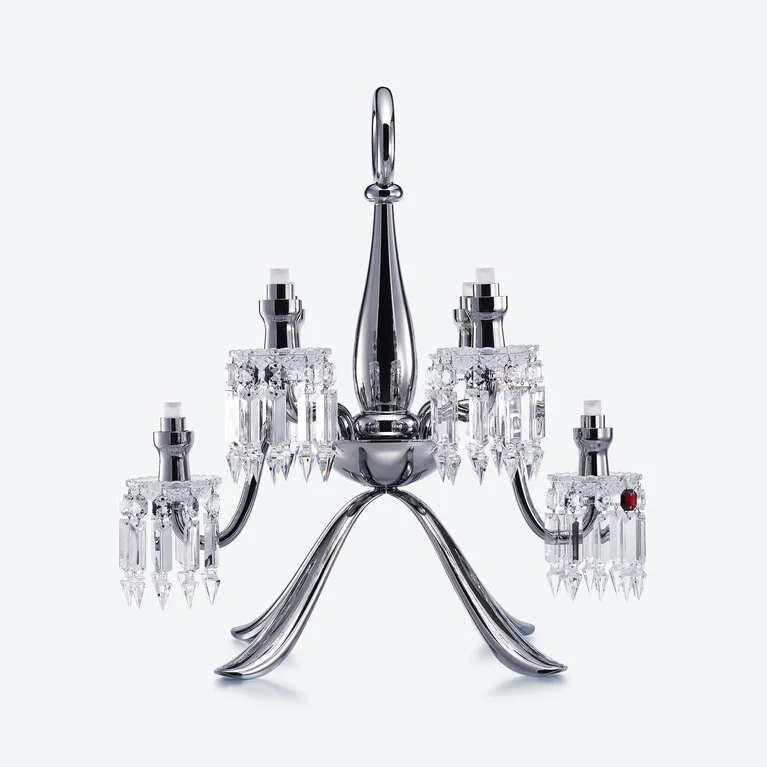 Z&eacute;nith Nomade Kronleuchter (06L) Baccarat in Silberem Kristall Siehe 2