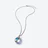 Psyd&eacute;lic Silver Necklace Baccarat in Silver Clear