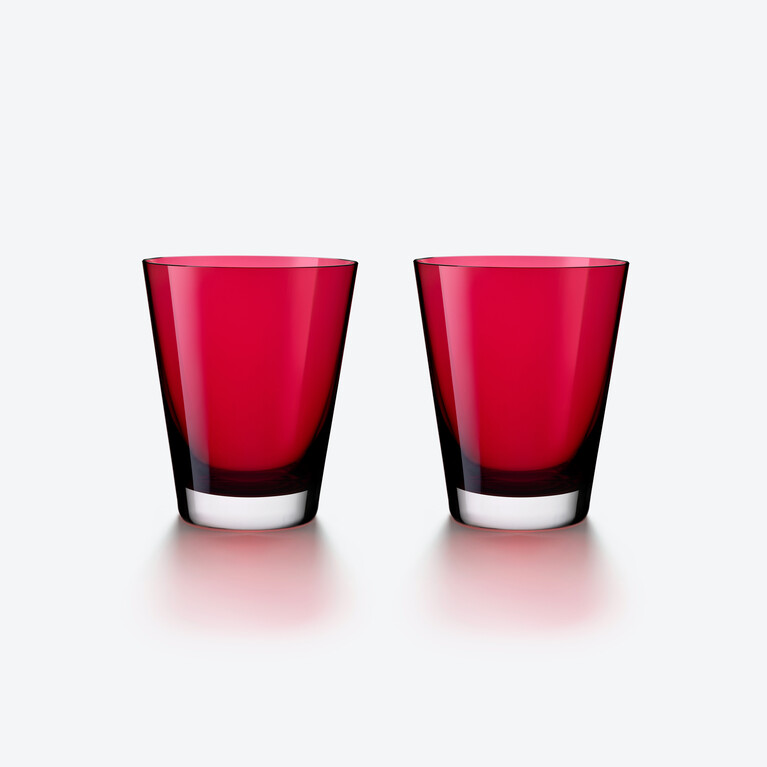 Mosa&iuml;que Tumblers Baccarat, Spirit glass in Crystal Red View 1