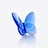 Lucky Butterfly Baccarat in Blue Crystal