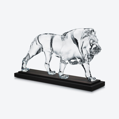 Lion Cecil Baccarat en Cristal Clear
