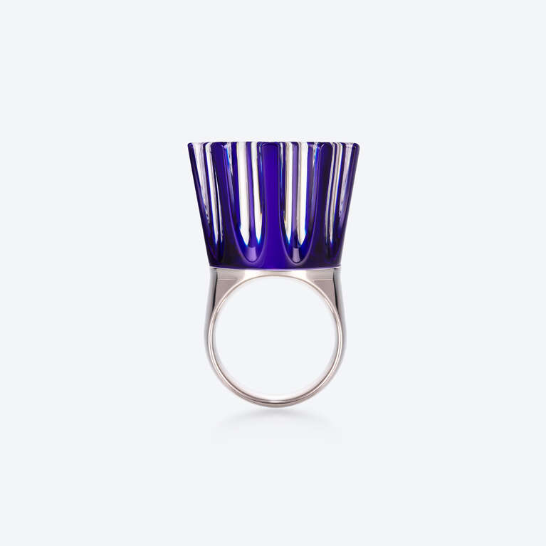 Bague Impératrice l'Eclat de Talleyrand Argent Bleu