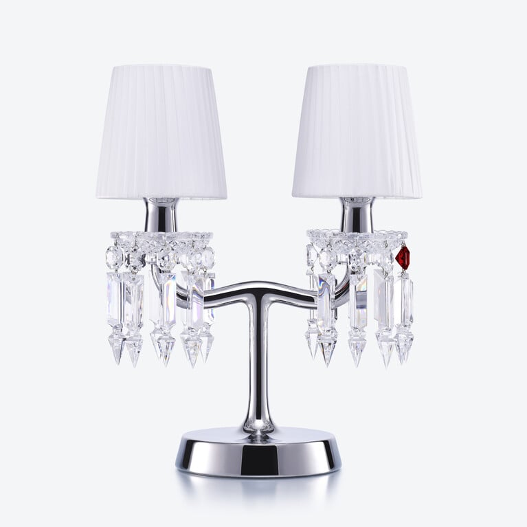 Z&eacute;nith Nomade Lamp (02L) Baccarat in Crystal Silver