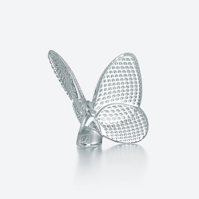 Papillon Porte-Bonheur Diamant Baccarat en Cristal Clair Voir 2