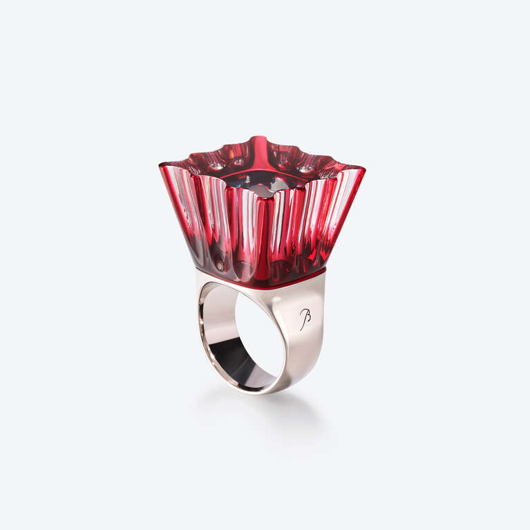 Bague Empereur l'Eclat de Talleyrand Argent Rouge