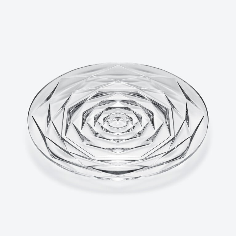 Swing Plate Baccarat in Clear Crystal