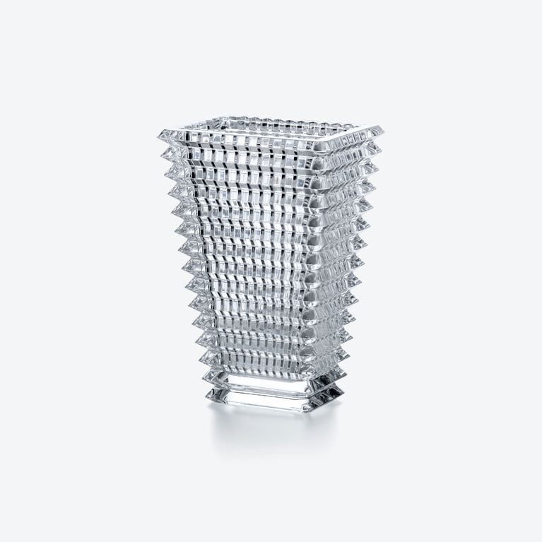 Eye Rectangular Vase S Baccarat in Crystal Clear View 1