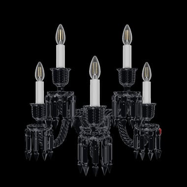 Zénith Black Wall Sconce  Baccarat