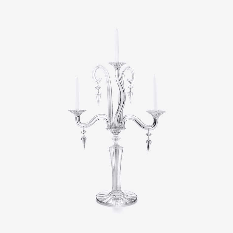 Mille Nuits Candelabra (3L) Baccarat in Crystal Clear View 1