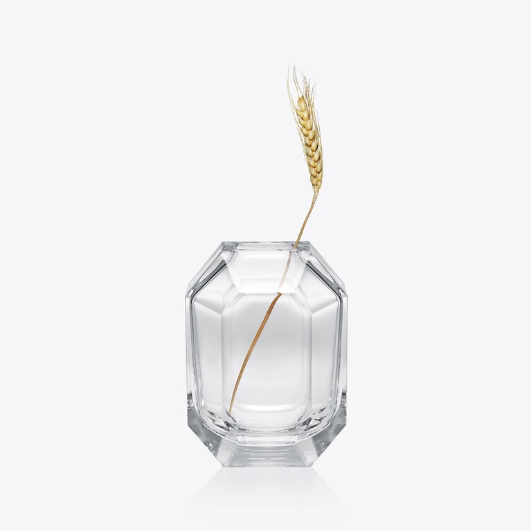 Octogone Bud vase Baccarat in Crystal Clear