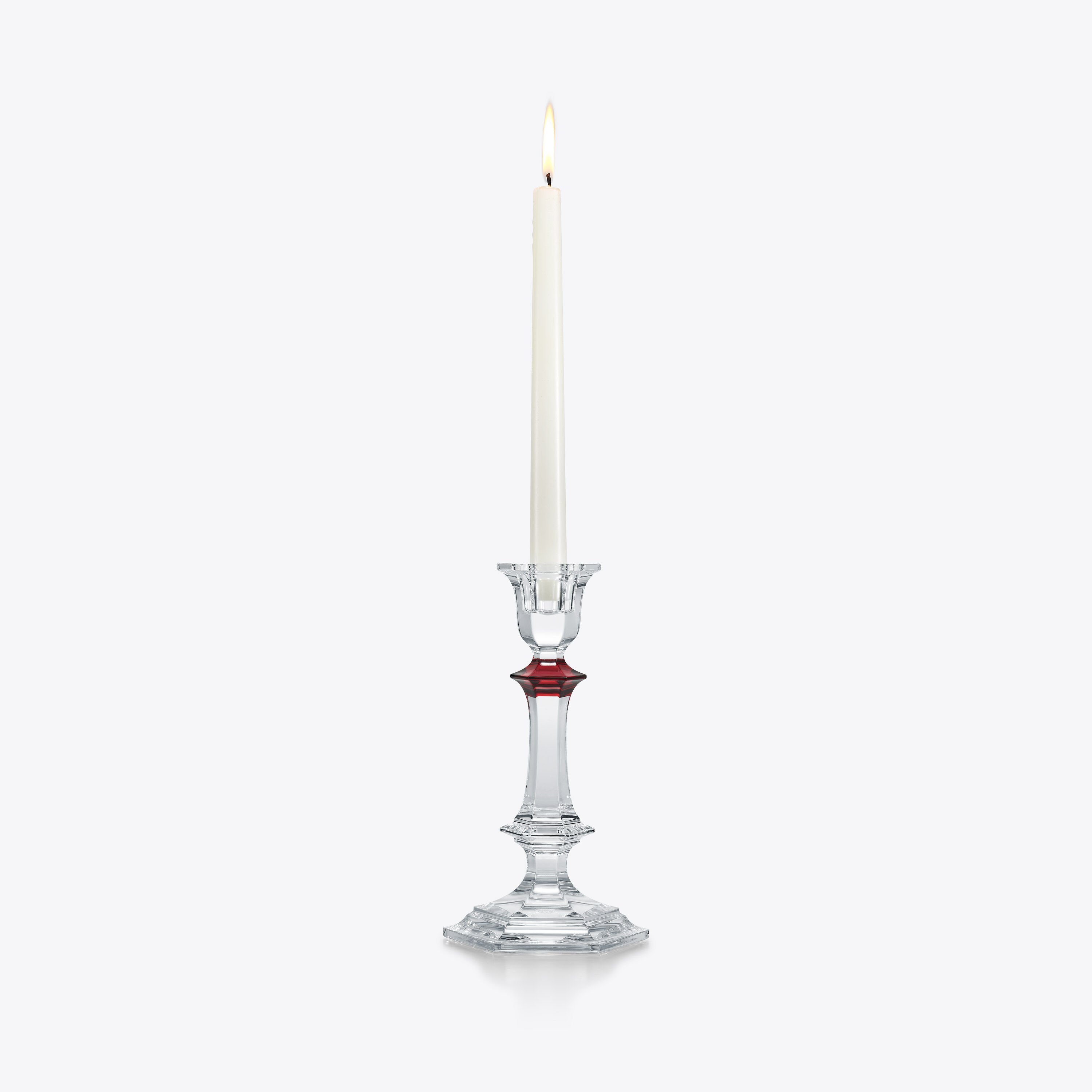 Harcourt Candlestick Red Knob | Baccarat United States