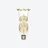 Tulip Hurricane Shade Scalloped Top Acanthus Baccarat in Crystal Gold