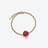 Tr&egrave;fle Gold Plated Bracelet Baccarat in 18-Karat Gold-Plated Red