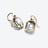 Harcourt Gold Plated Earrings Baccarat in 18-Karat Gold-Plated Clear