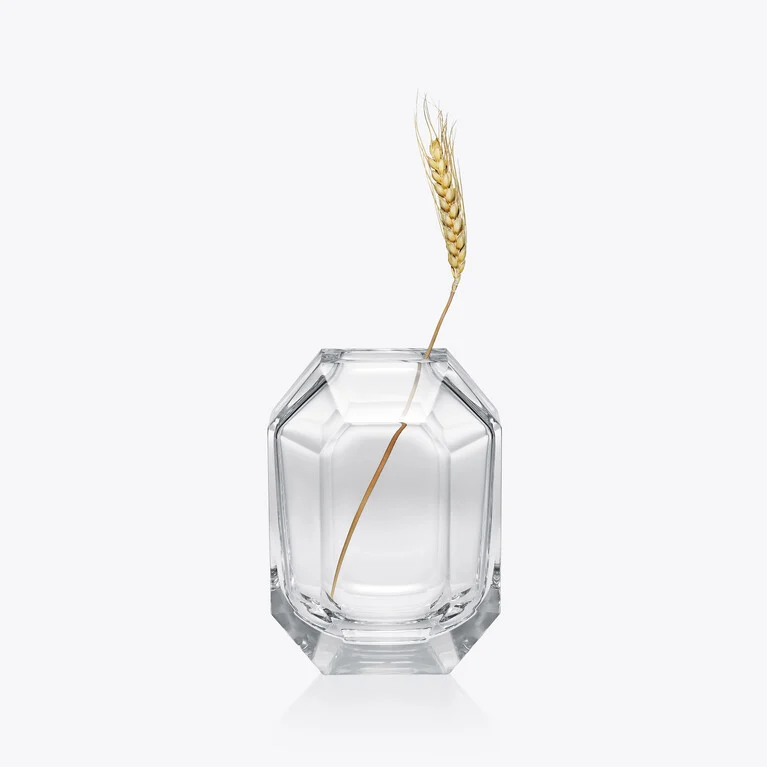 Octogone Bud vase Baccarat in Crystal Clear View 2