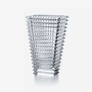 Eye Rectangular Vase L Baccarat in Clear Crystal