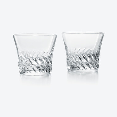 글로리아 텀블러(GLORIA TUMBLERS) Baccarat, 클리어 크리스탈로 만든 스리핏 글라스