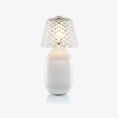 Select Baby Candy Light Nomadic Lamp Baccarat in Ceramic White
