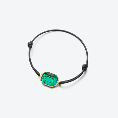 Harcourt Gold Plated Bracelet Baccarat in Green 18-Karat Gold-Plated