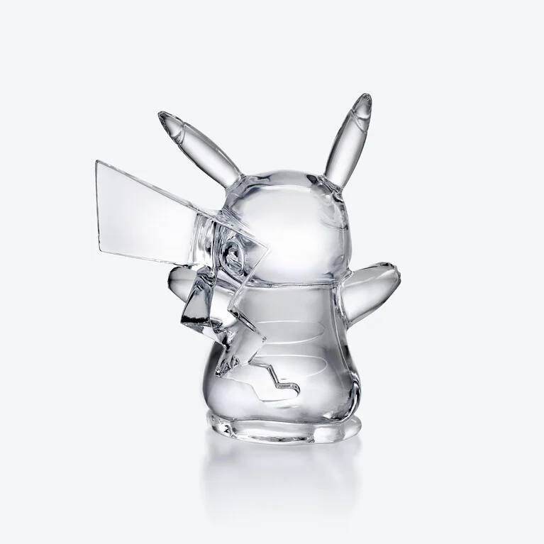 Pok&eacute;mon Pikachu Figurine Baccarat in Crystal Clear View 4