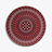 Arcadia Red Show Plate  Baccarat
