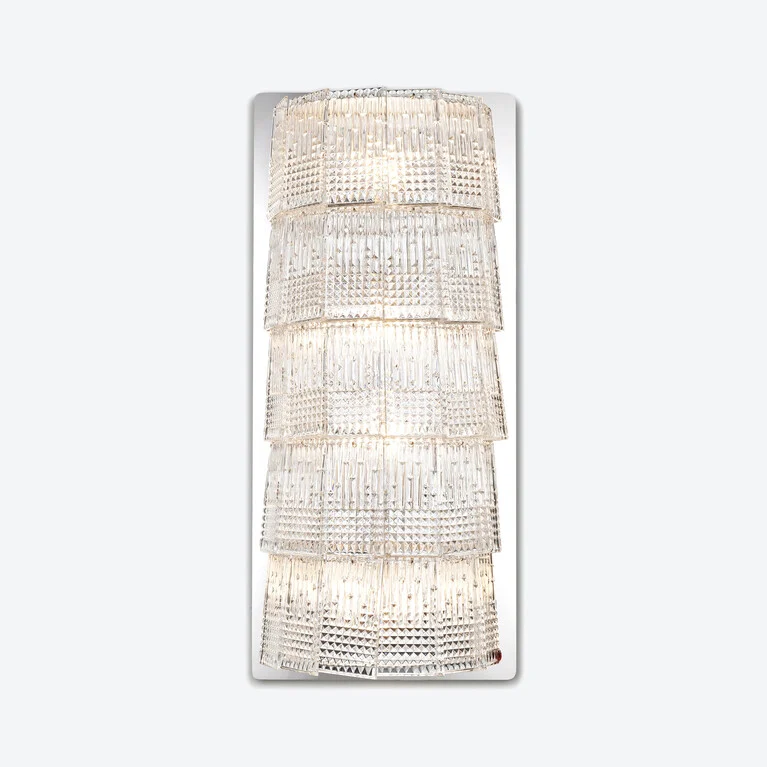 Tuile de Cristal Wall Unit Piccadilly (4L) Baccarat in Crystal Clear View 1